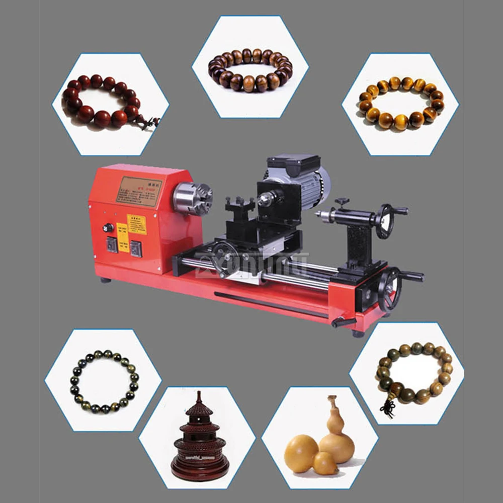 Multi-functional small Buddha bead Machine round bead wooden bead string processing Bodhi punch polishing machine