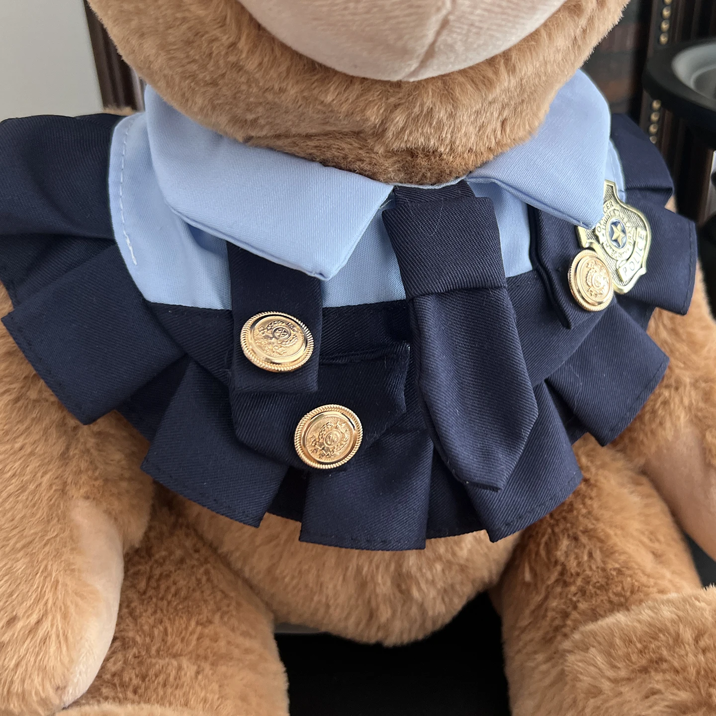 2025 New lovely Exquisite Original Teddy Bear with police uniform Plush Toy Super bear for Children's or girl Birthday Gifts