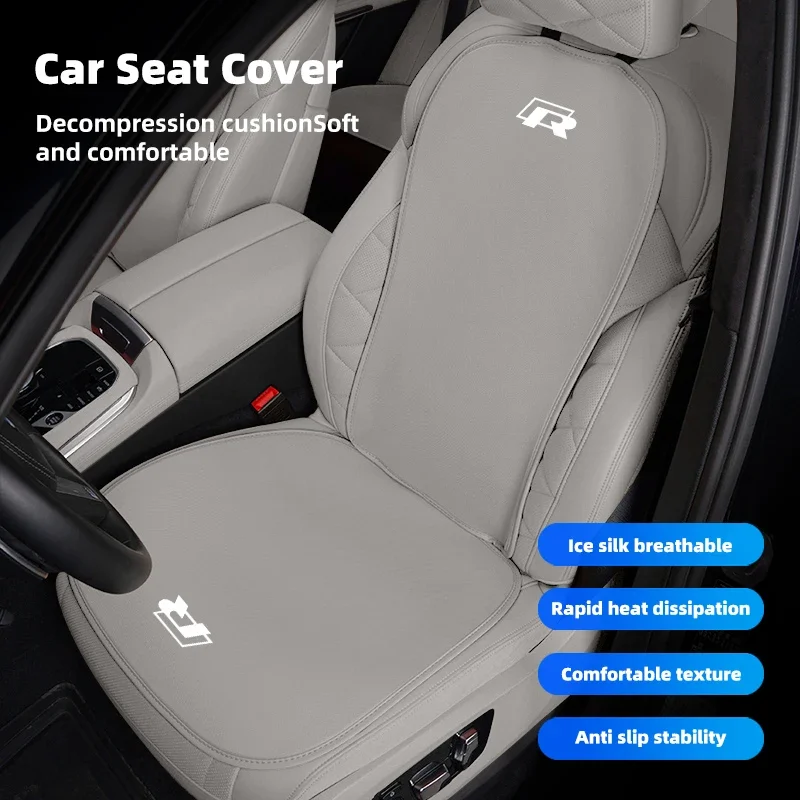 

Чехол-подушка для автомобильного сиденья из дышащего ледяного шелка, мягкие амортизирующие коврики для VW Golf, Polo, GTI, Tiguan, R-Line, Passat Variant, Jetta, Santana