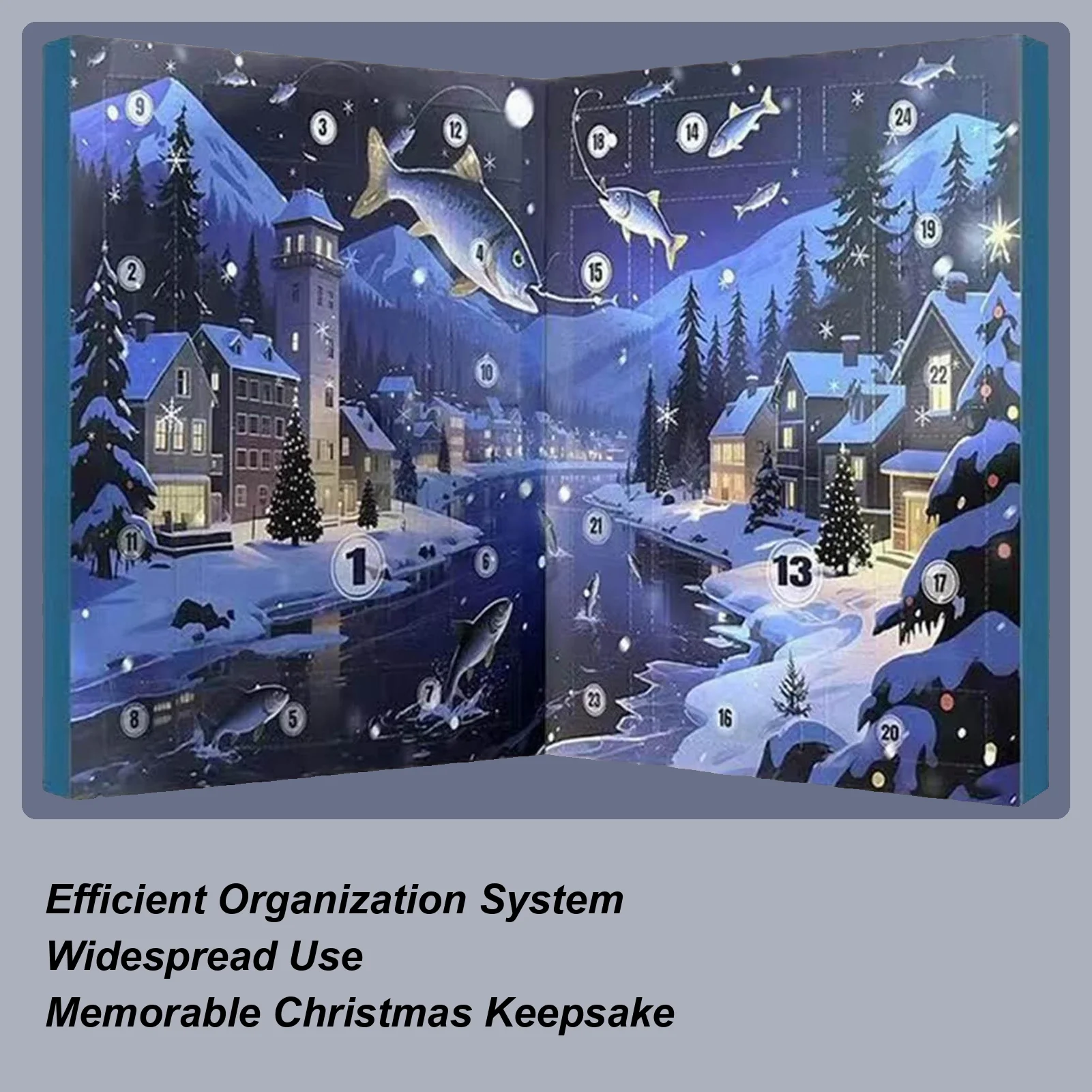 

Christmas Countdown Calendar 24-Day 2025 Fish Bait Set Fishing Bait Christmas Countdown Calendar For Men Boys Husband Father