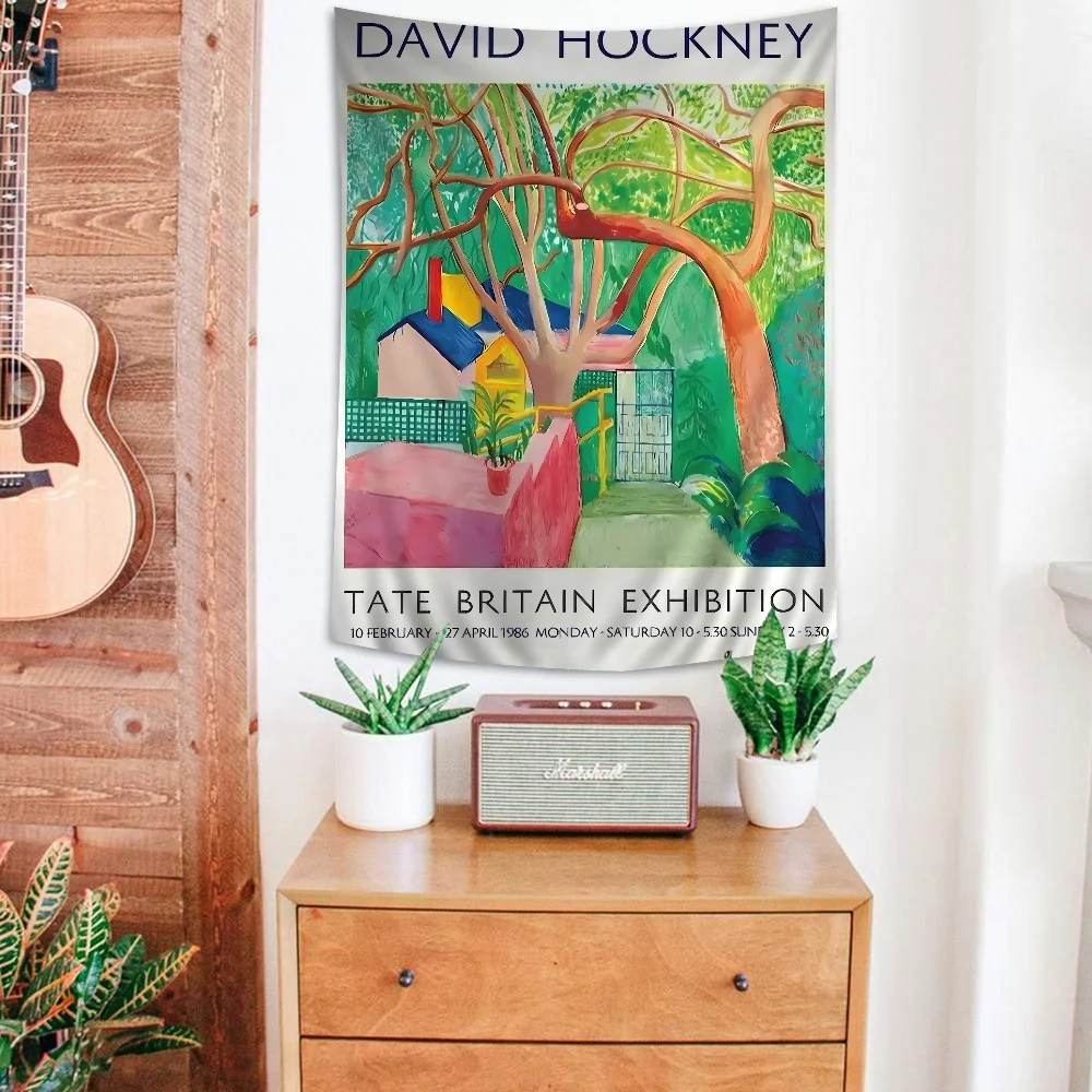 David Hockney Art Colorful Tapestry Wall Hanging Bohemian Wall Tapestries Mandala Wall Hanging Sheets