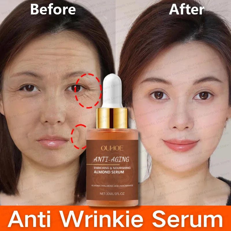 

Wrinkle Remover Face Serum Instant Firming Lifting Anti-Aging Serum Fade Fine Lines Whitening Korean Skin Care Products 30ml