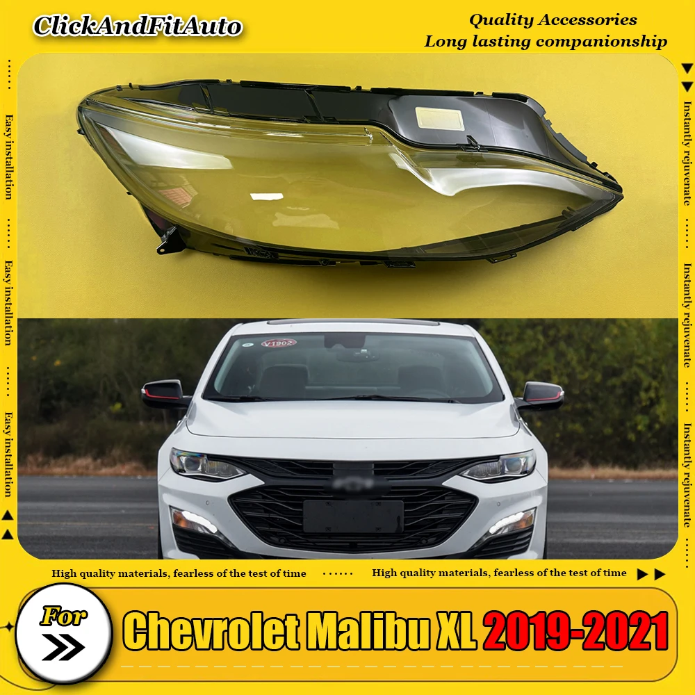 

For Chevrolet Malibu XL 2019-2021 Headlamp Transparent Shell Lampshade Lamp Shade Front Headlight Cover Lens Plexiglass