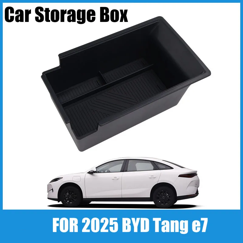 Suitable for 2025 BYD Tang e7 central control armrest box storage box to store car supplies special car