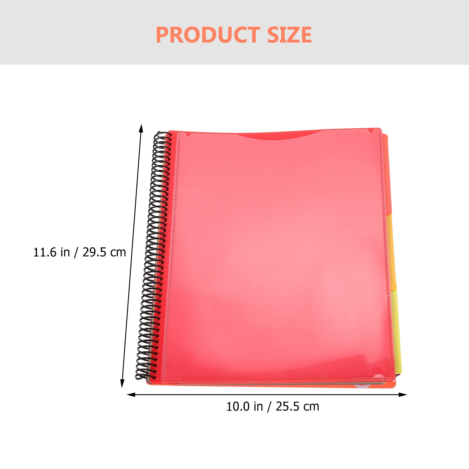

Coil File Folder Plastic Document Organizer Office Home Files Storage Holder School Meeting Room Supplies Coil Binding