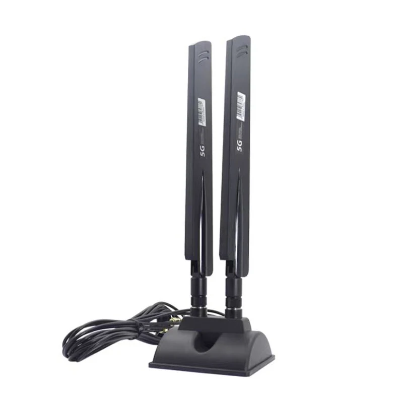 Imagem -06 - Antena do Amplificador do Sinal para o Realce do Sinal Faixa Completa Ganho Alto 22dbi Omni Wi-fi Ts9 rp Sma 5g 4g Lte 3g Gsm 6006000mhz Cabo 2x2