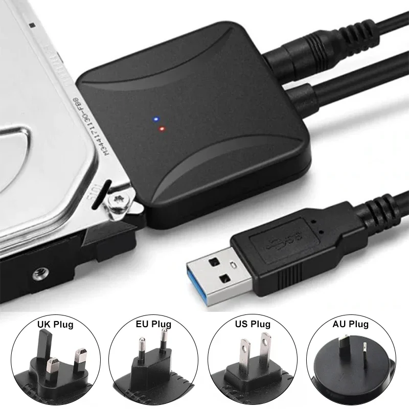 USB 3.0 To Sata 3 Adapter Converter Cable USB3.0 Hard Drive Converter Cable For Samsung Seagate WD 2.5 3.5 HDD SSD Adapter