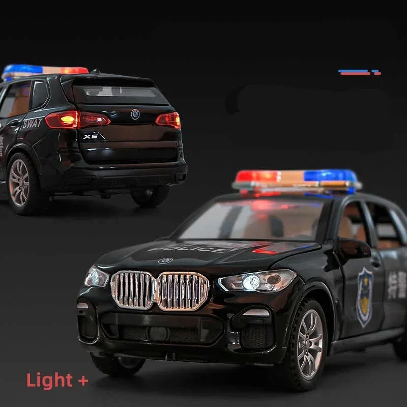1:32 X5 SUV Legierung Auto Modell Diecast Metall Spielzeug Polizei Fahrzeuge Auto Modell Simulation Sound und Licht Sammlung Spielzeug geschenk