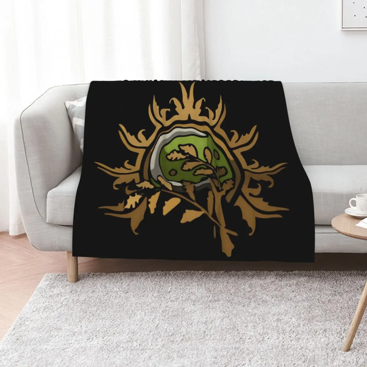 BG3 Druid Badge Throw Blanket Sofas Luxury Thicken Custom Hairys Furry Thermal Blankets
