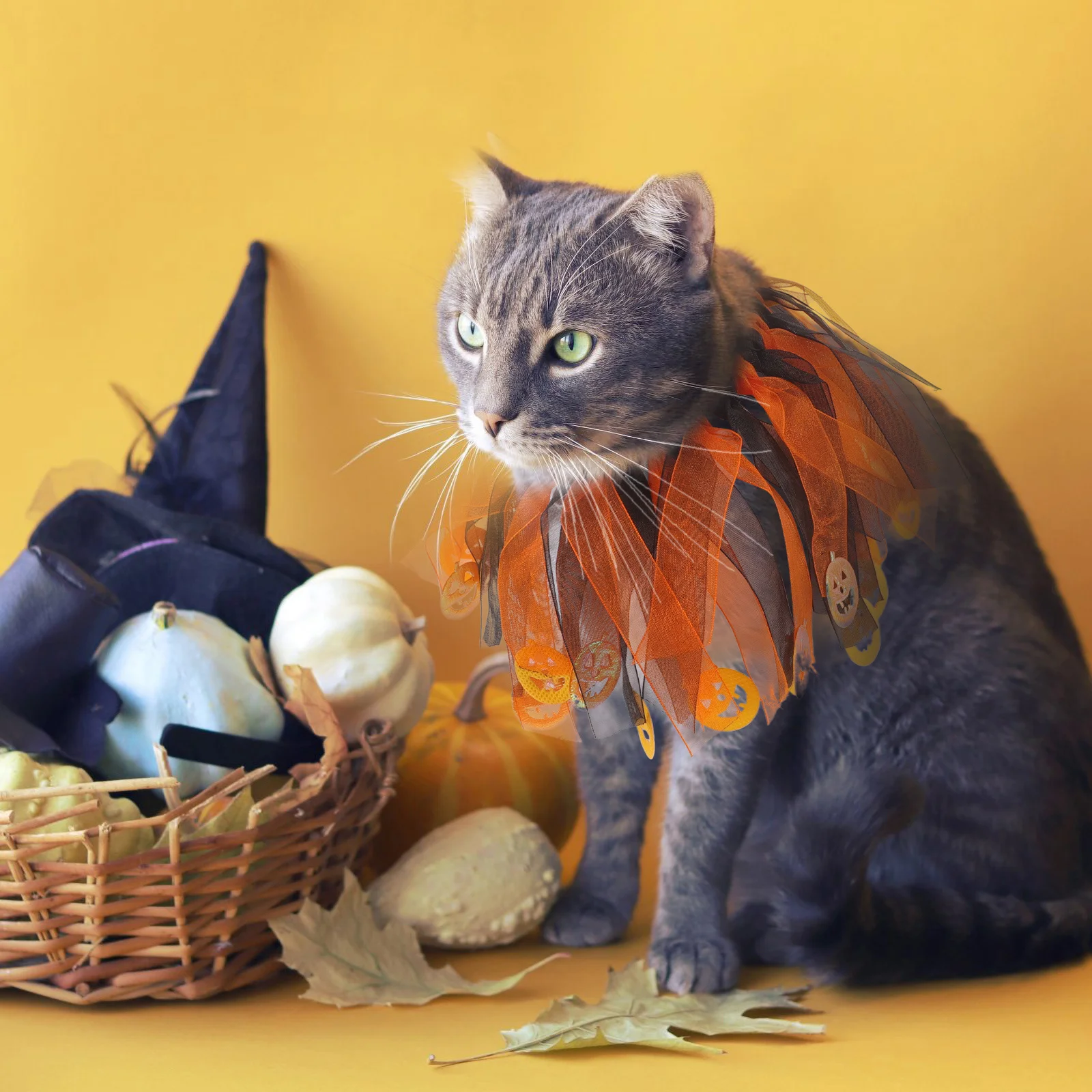 

Pet Collar For Cats Dogs Halloween Decoration Adjustable Party Accessory Festive Neck Decor Cat Dog Supplies Decorative