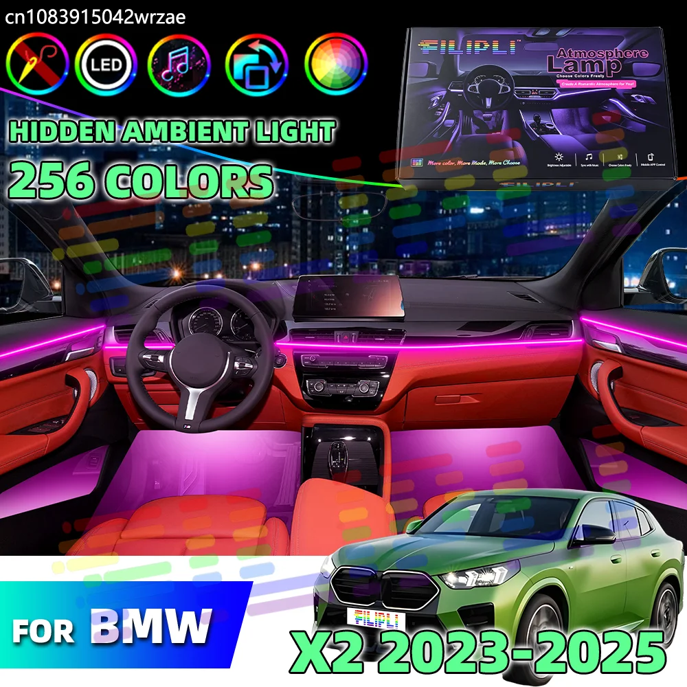Interior Design Apps - Für BMW X2 U10 LED Auto-Innenraum-Ambientebeleuchtung