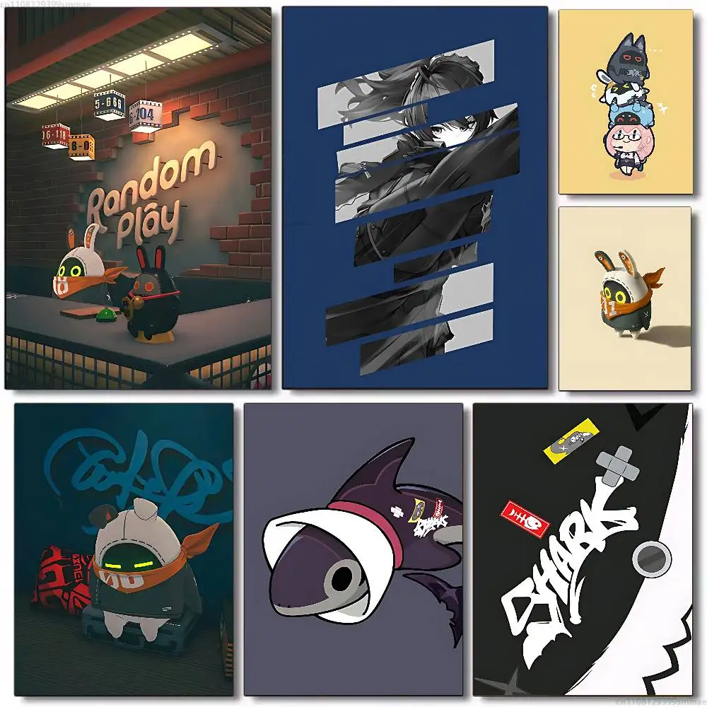 

Zenless Zone Zero Poster Fancy Poster Wall Sticker for Living Room Bar Vintage Decorative Painting