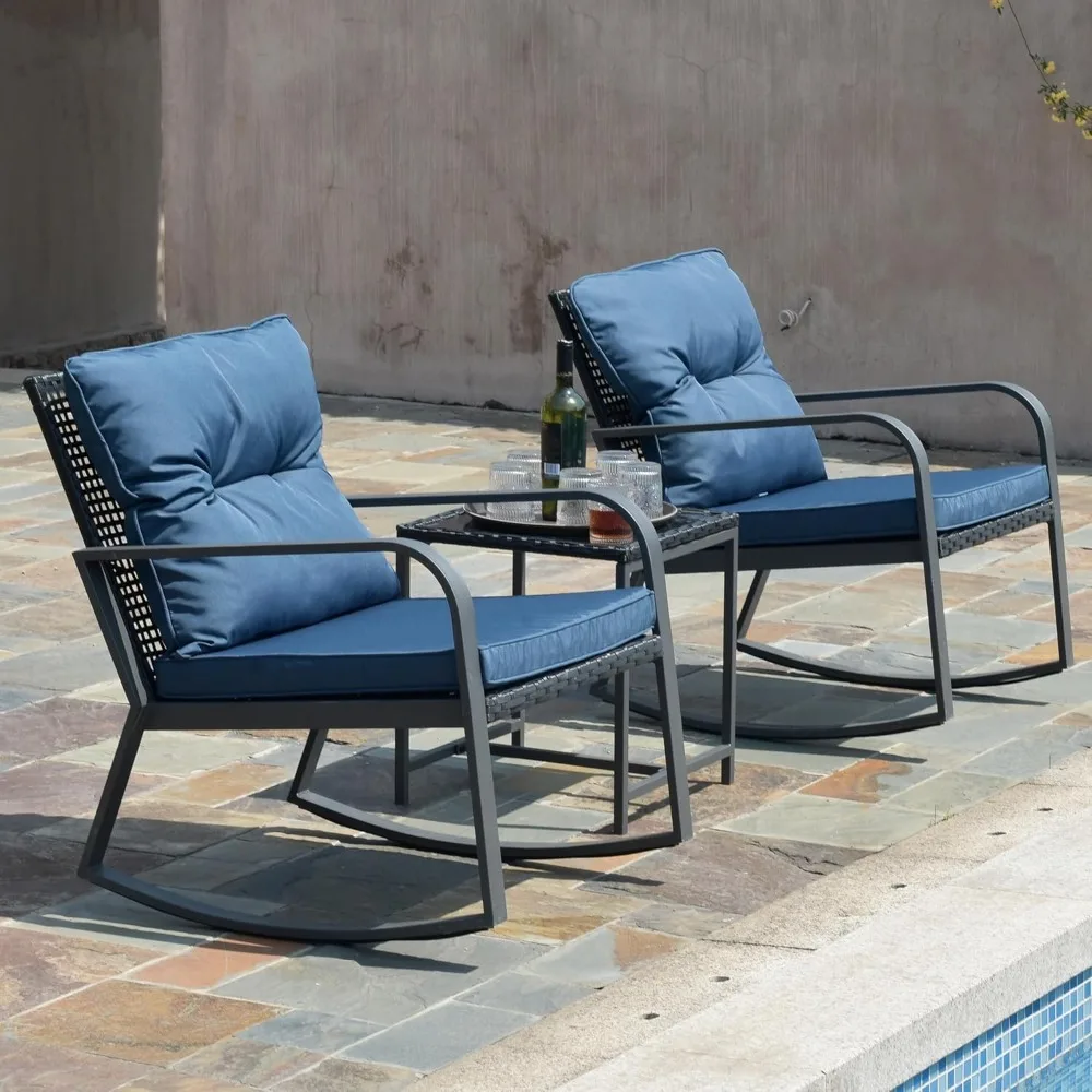 Patio Rocking Chair Outdoor Bistro Set