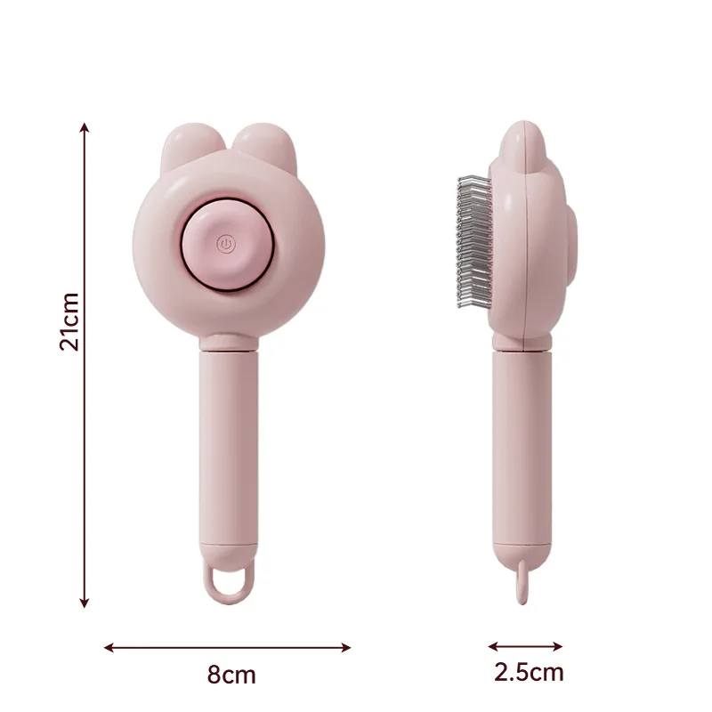 Pet Cat Comb Self Cleaning Cat Hair Remover Brush For Dogs Cats Massage Brush Grooming Tool Pet Supplies Cat Accessories