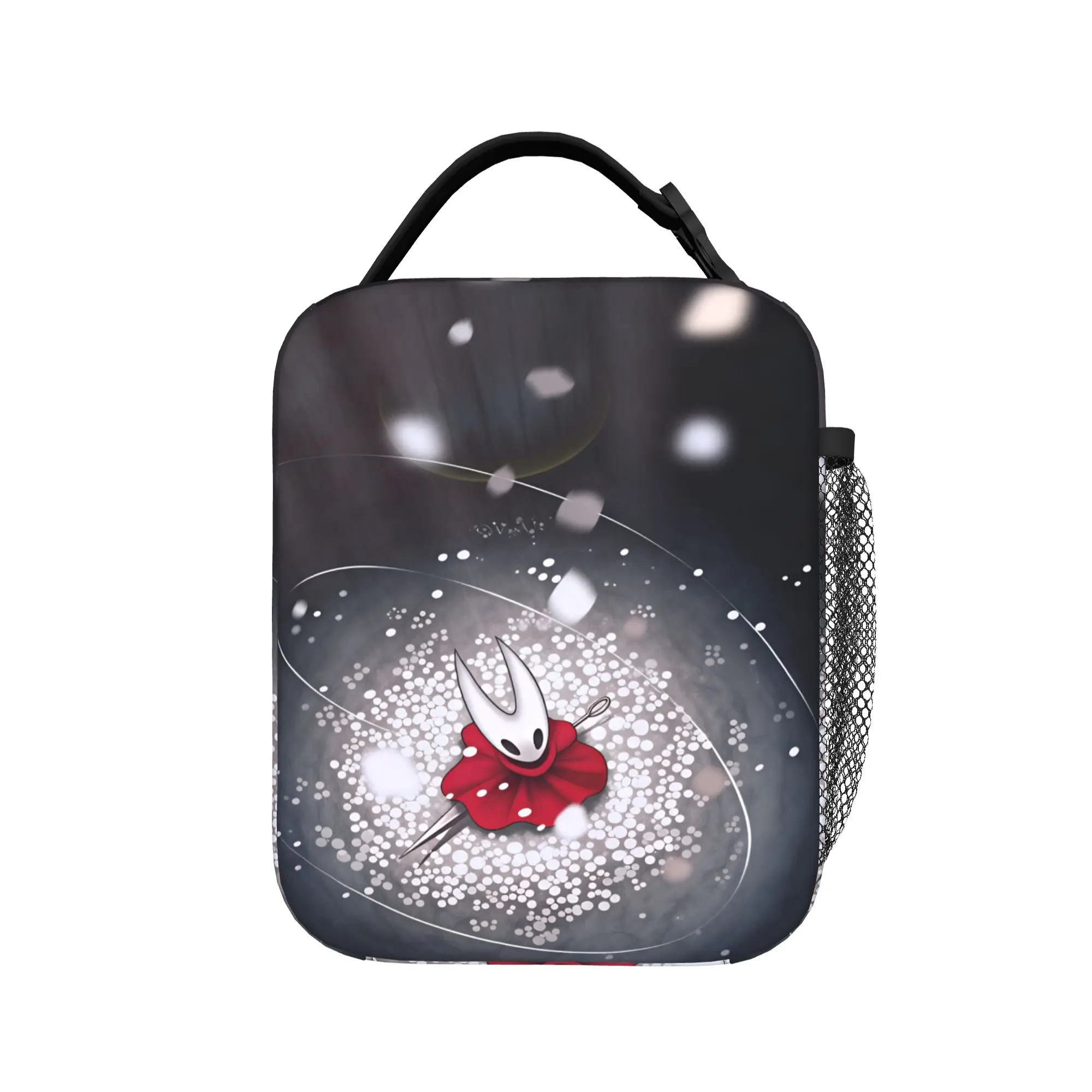 Hollow Knight Lunch Bag  Fashion Lunch Box Outdoor Picnic Portable Thermal Tote Handbags For Men Oxford Graphic Cooler Bag