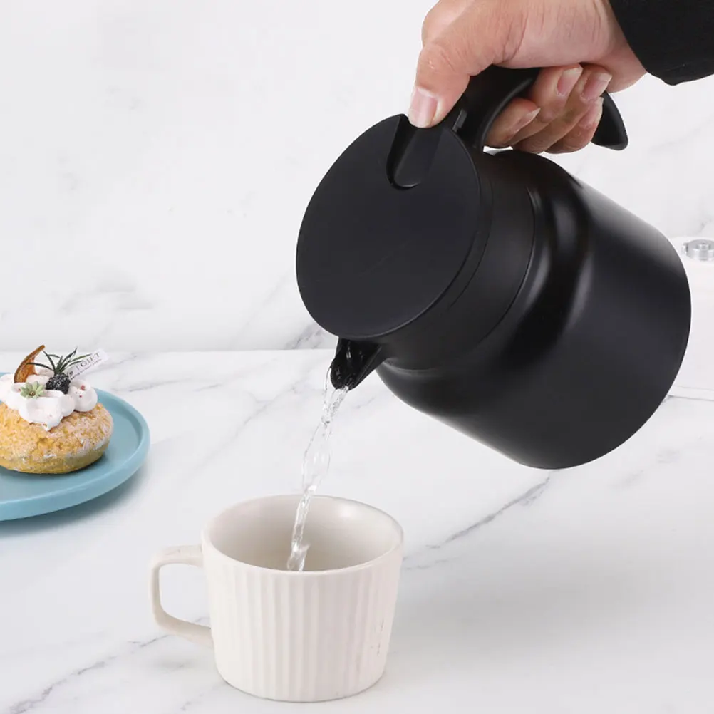 

Stainless Steel Insulated Water Kettle Large Capacity Heat Preserving Tea Pot Household Office Hotel Use Comfortable Handle
