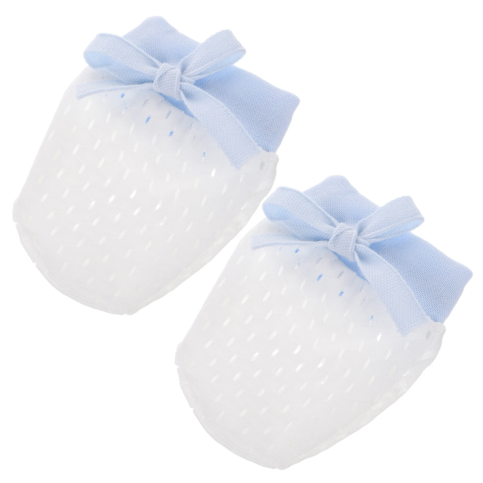 

1Pair Newborn Infant Mittens Drawstring No Scratch Soft Comfortable Antiscratch Protection for Babies 0-10 Months