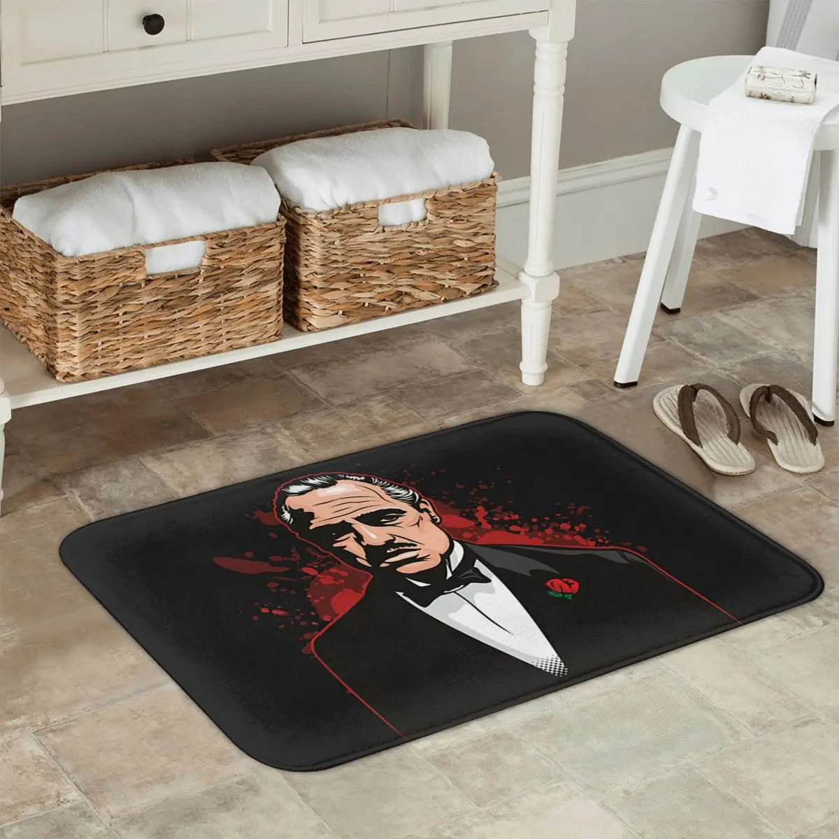 The Godfather Don Vito Corleone Doormat Kitchen Entrance Home Floor Mat Non-slip Carpet Rug for Bedroom Footpad Mats