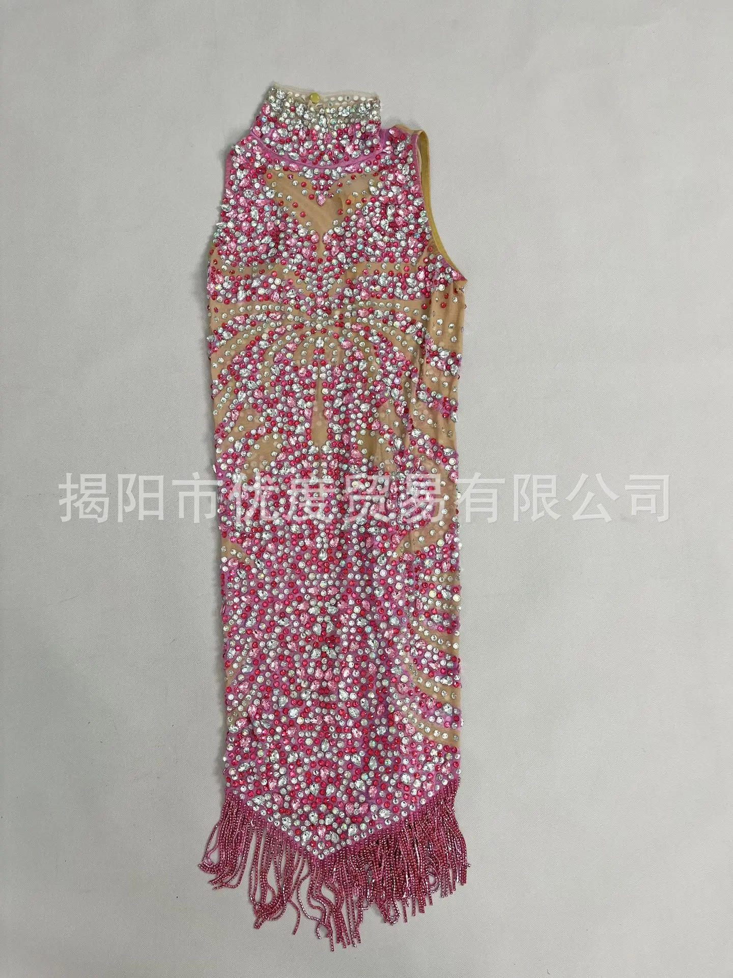 DJ لامعة مثير سليم سلسلة وحيد القرن فستان عيد ميلاد كوكتيل حفلة ليلة أداء قصير زهر الكرز فستان أرنب Abendkleid #6