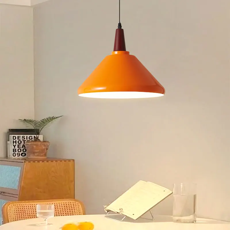 

Medieval Orange Living Room Chandelier Bedroom Office Study Ceiling Lamp Dining Room Indoor Home Decora Japanese Retro LED Light