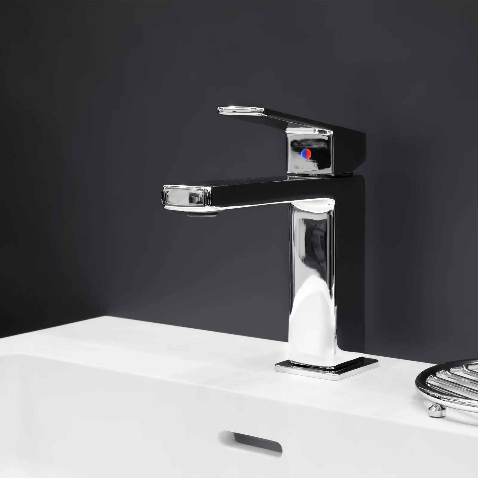 

40pcs Faucet Accessories 6.7Mm Red Blue Hot Cold Water Markers Temperature Sign Buttons For Kitchen Bathroom Sink Rv Hotel