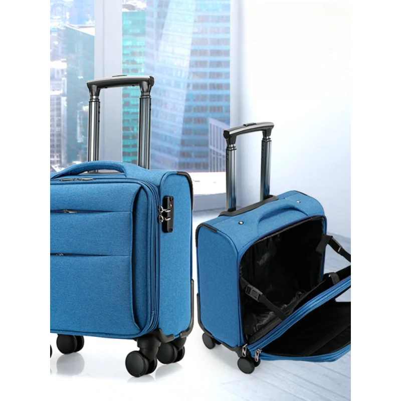 12/14/16/18/20inch boarding Universal wheel Oxford trolley Case Portable luggage High-end quality suitcase Business valise bag