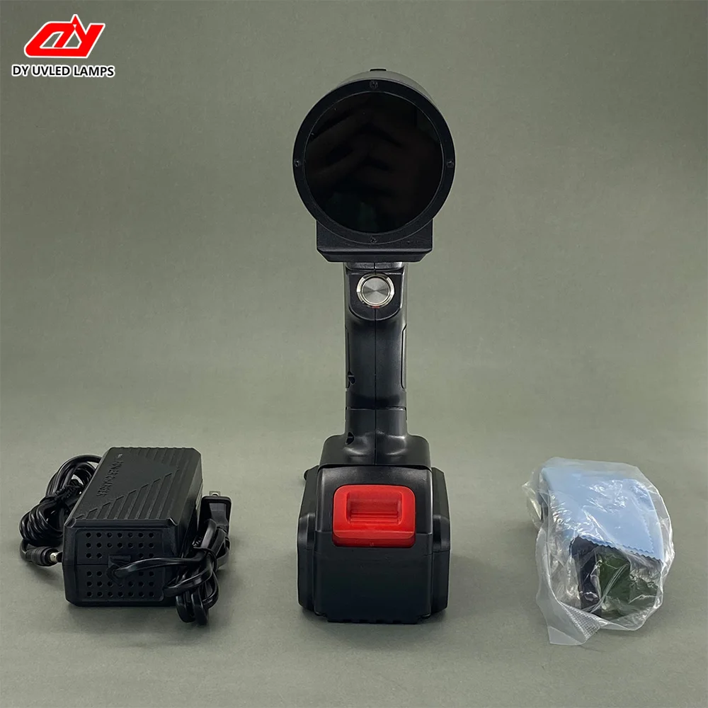 130W 365nm rechargeable portable UV black light UV lamp, used for body inspection, compact paint repair tool