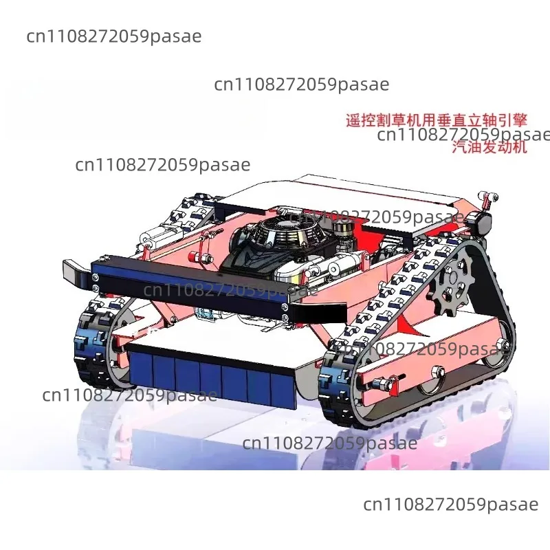 1P70/75F Vertical Shaft Engine 196/224cc Remote-Controlled Lawn Mower