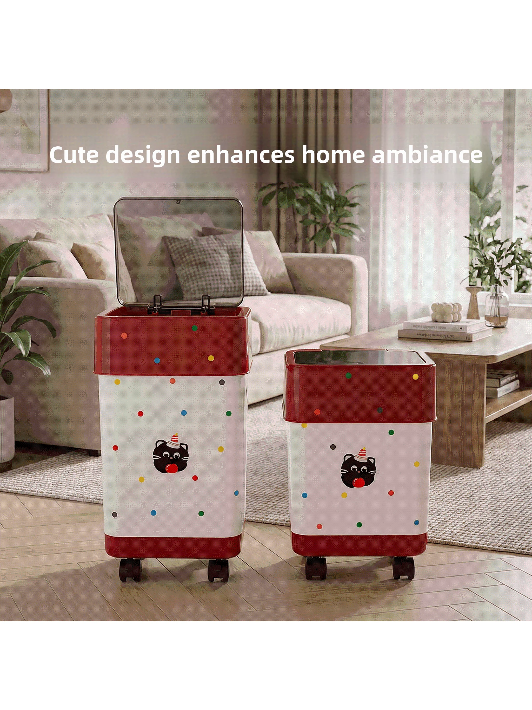 

Симпатичная большая урна для мусора в ванную/гостиную, контейнер для туалетной бумаги, мусорное ведро для кухни, бытовые чистящие средства