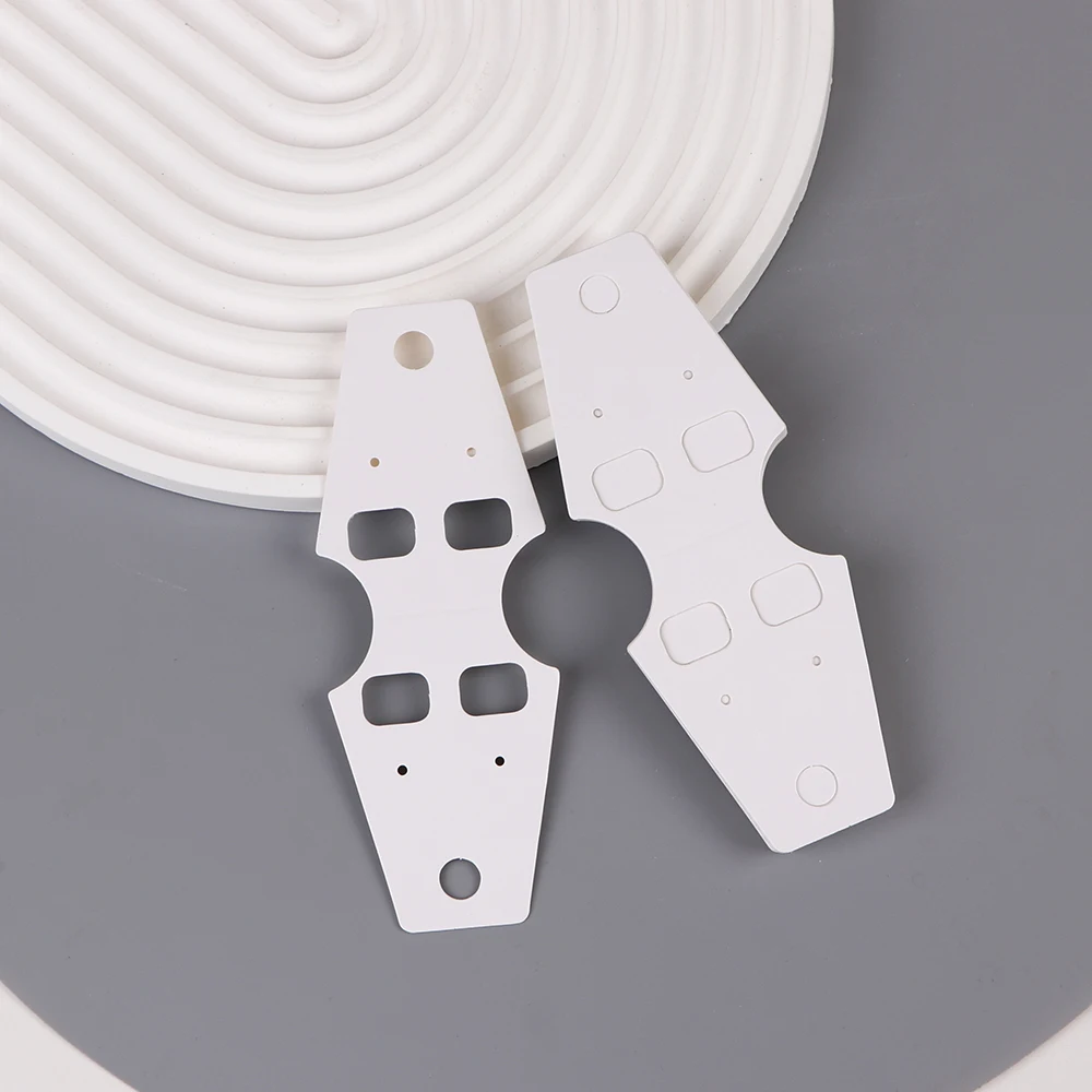 50 قطعة 5X13 سنتيمتر أضعاف ورقة عرض بطاقة حامل حامل ل قلادة أقراط تغليف المجوهرات Diy بها بنفسك أكياس بلاستيكية الأعمال بالجملة