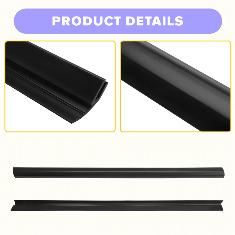 X39A-2 قطعة/المجموعة للجدار العظيم هافال H3 H5 الجانب الخلفي نافذة شريط مطاطي الباب زجاج العمود شريط عزل الزخرفية #6