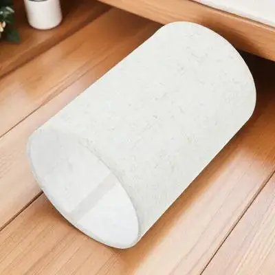 

Round Lampshade for Table Lamp Desk Light Cover Replacement 40cm Diameter Fine Hemp Fabric Rustic Style Home Decoration