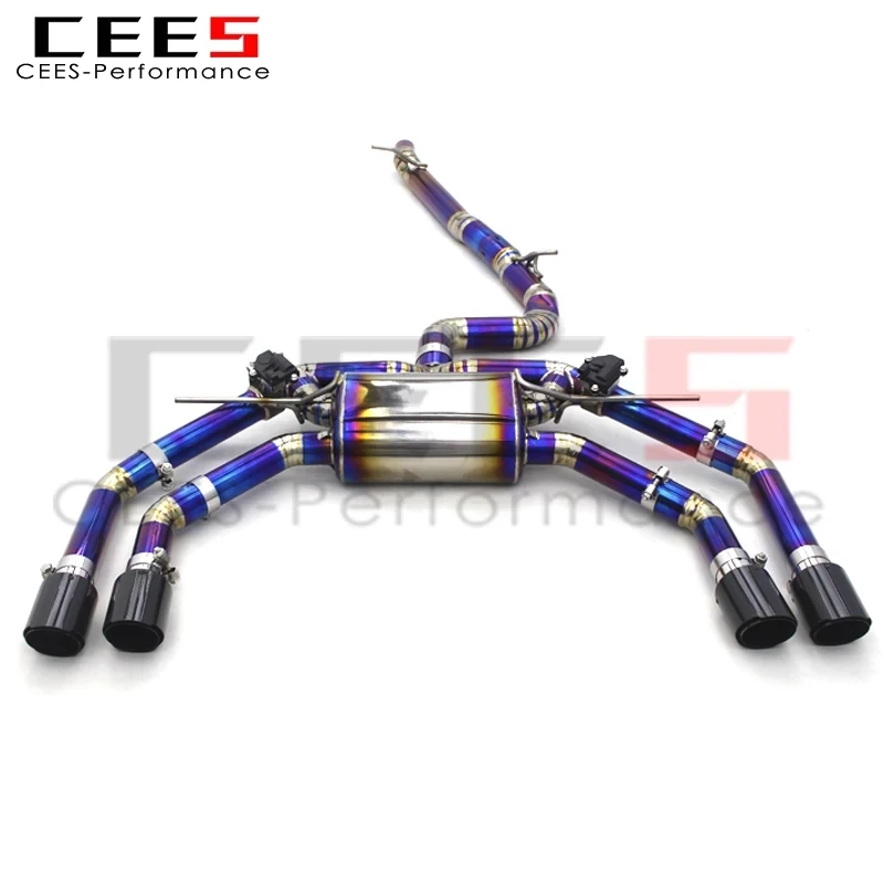 

CEES Exhaust System Exhaust Pipe Muffler Catback Exhaust Assembly For Audi S3 2.0T 2015-2023 Titanium Alloy alloy Escape Car