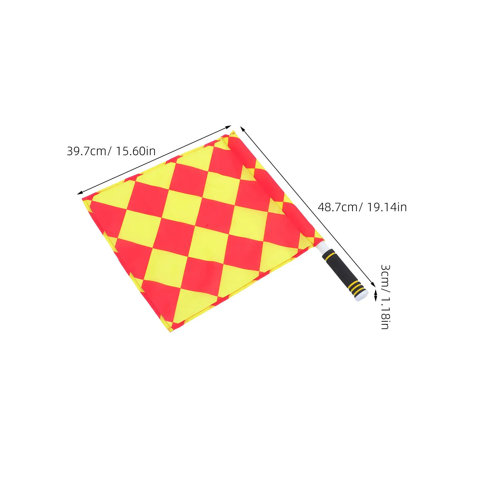 2Pcs Referee Signal Flags Sponge Handle Bright Colors Multisport Soccer Football Volleyball Match Judge Equipment view 3