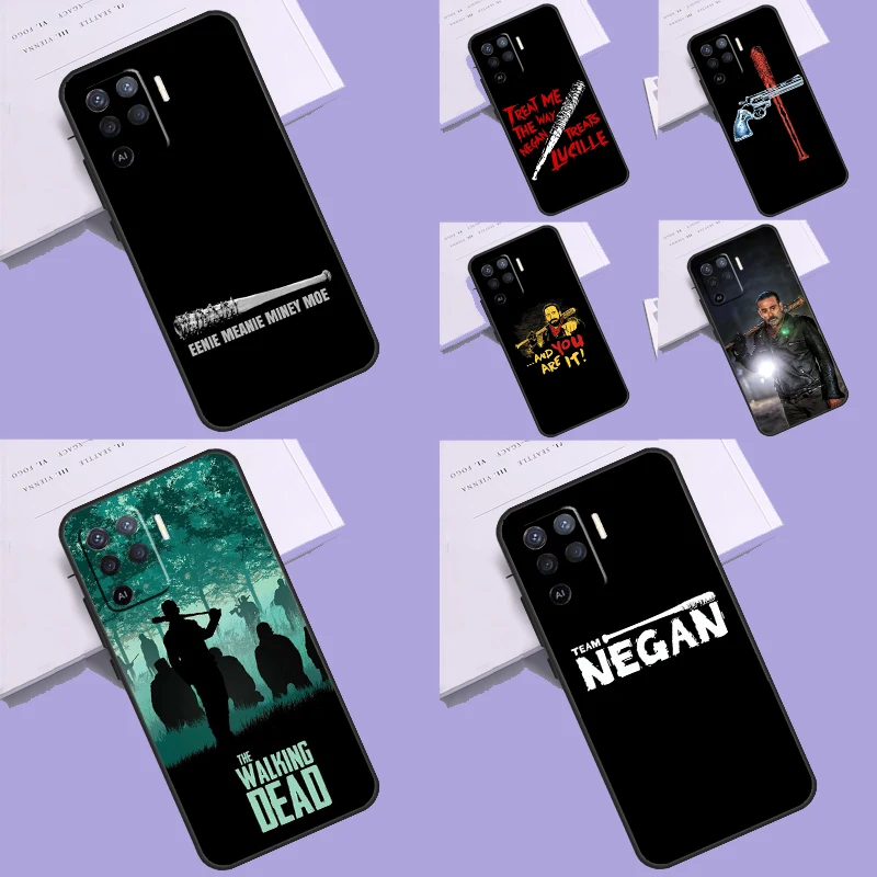 Negan The Walking Dead Case For OPPO A57S A54S A96 A76 A16 A5 A9 A53 A15 A54 A74 A94 A78 A98 A17 A77 A52 A72 A93