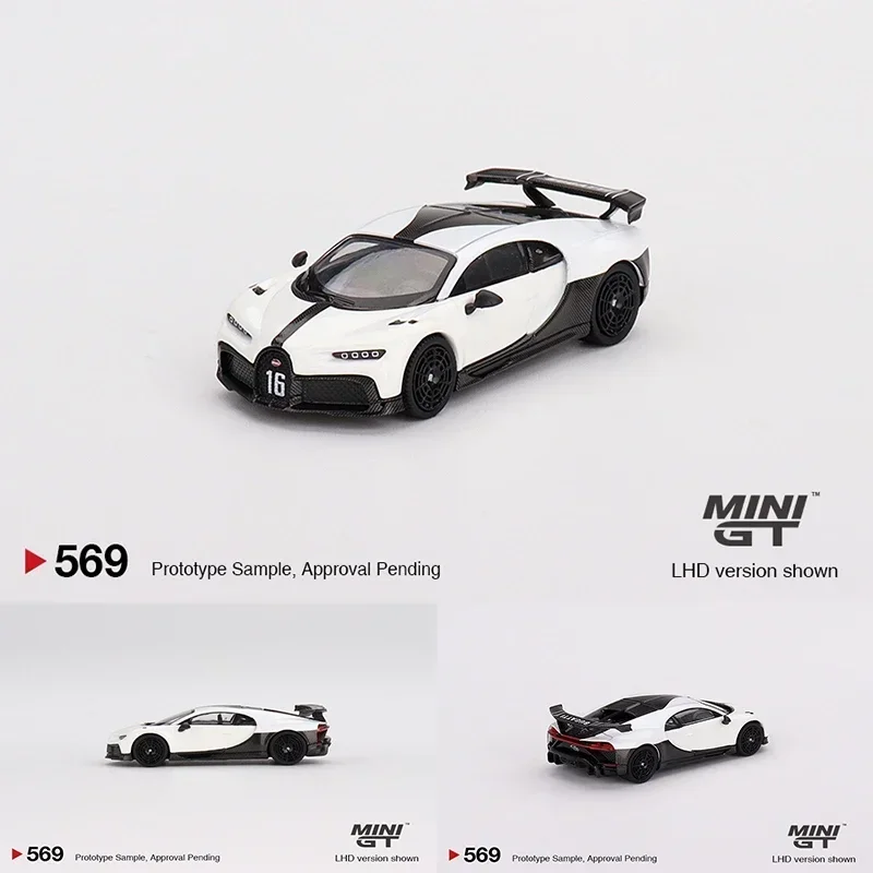 مجموعة ألعاب طراز الديوراما من MINIGT-Diecast ، Chiron Pur ، Sport White ، 1:64