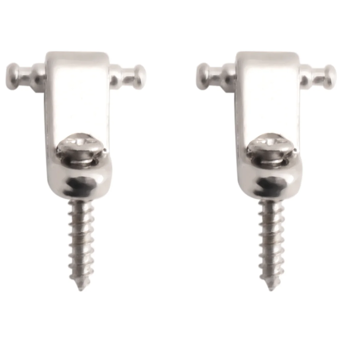 Een set 2-delige elektrische gitaar Roller String Tree String Retainer - Zilver HOT