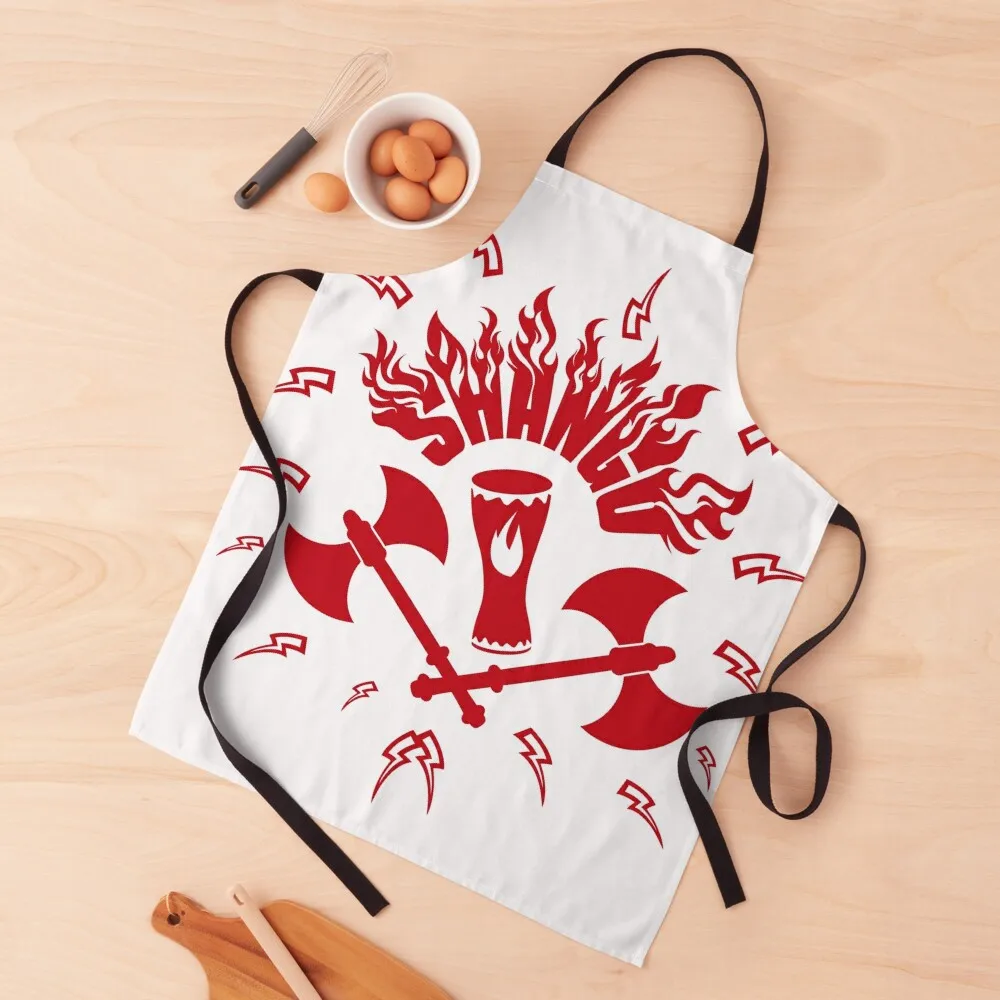 

Shangó fierce warrior (red) Apron Children'S Kitchen For Women Kitchen Man Apron