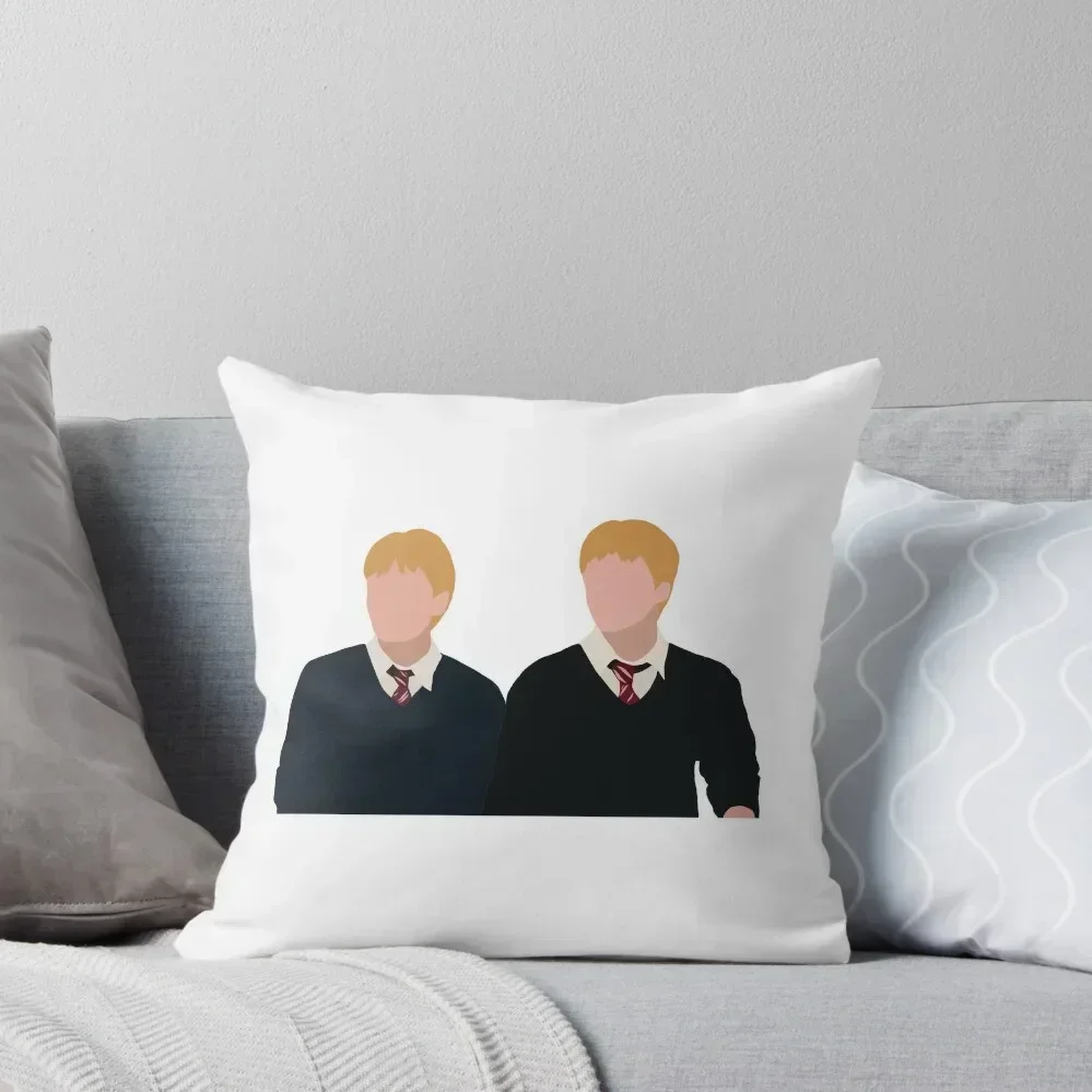 weasley twins Throw Pillow Embroidered Cushion Cover Custom Cushion Pillow Case Christmas Decorative pillow case