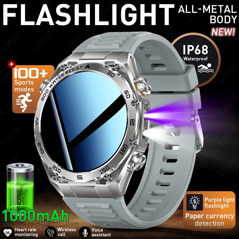

Original LIGE 2026 Smart Watch 1.53inch HD Screen Wireless Calling 24H Daily Monitoring Fitness Tracker Sports Men‘s Smart watch