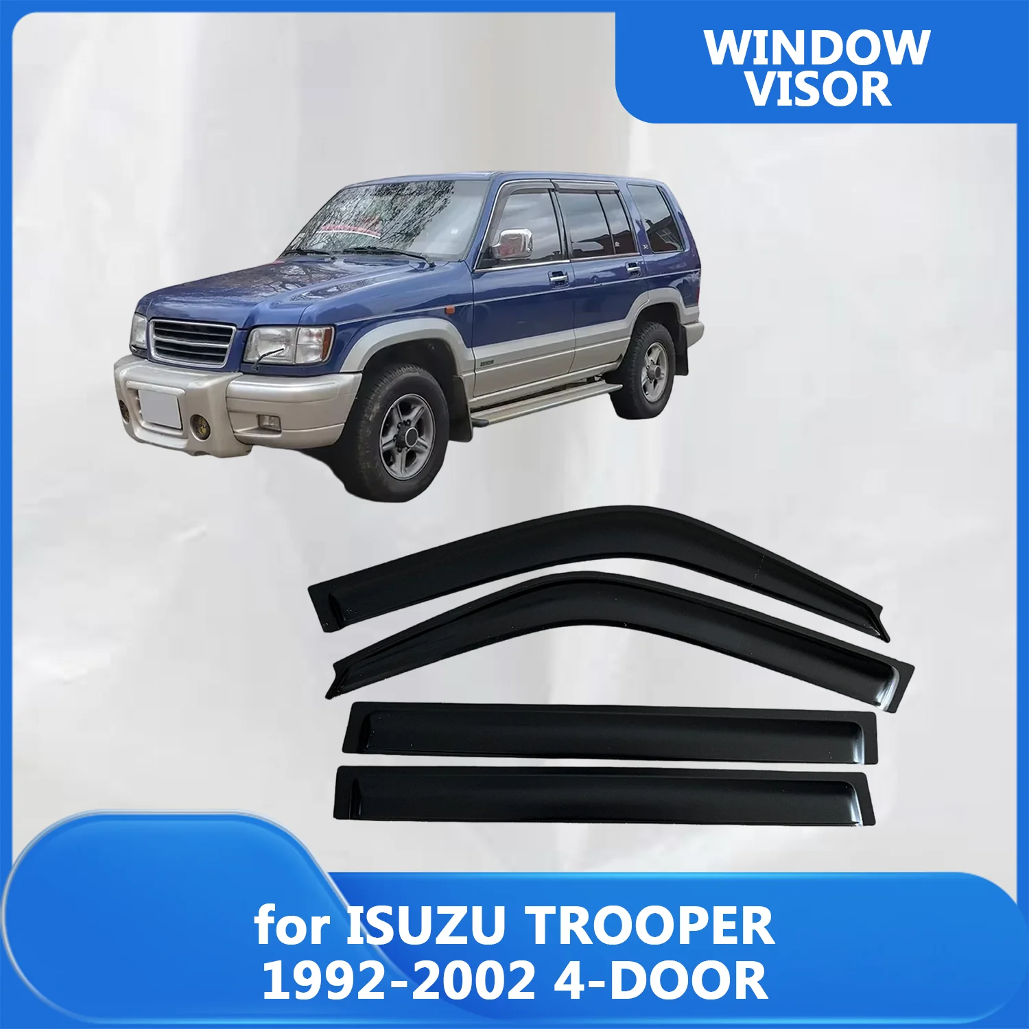 

Window Visor for ISUZU TROOPER 1992 1993 1994 1995 1996 1997 1998 1999 2000 2001 2002 Wind Deflectors Rain Guards Door Visor