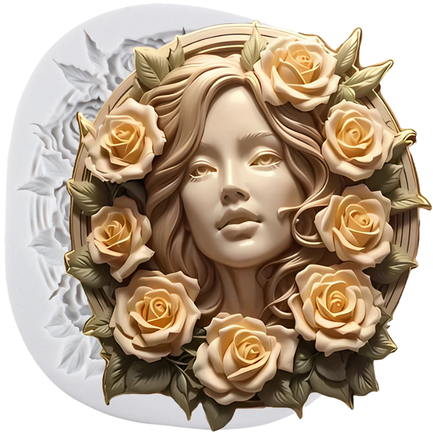 Goddess Silicone Molds Rose Goddess Fondant Cake Decorating Tools Cupcake Topper Candy Craft Gum Paste Polymer Clay