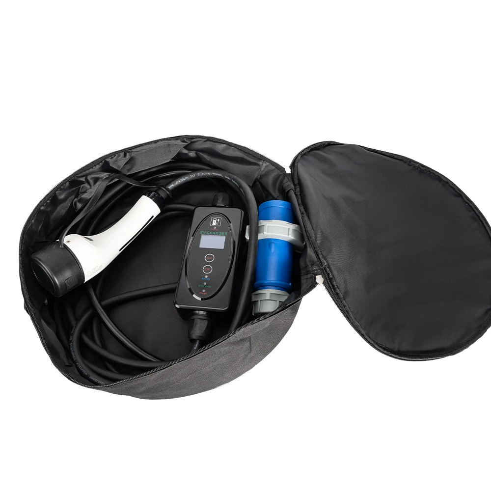 ETEC EV Car Charging Cable Storage Carry Bag For Electric Vehicle Charger Plugs