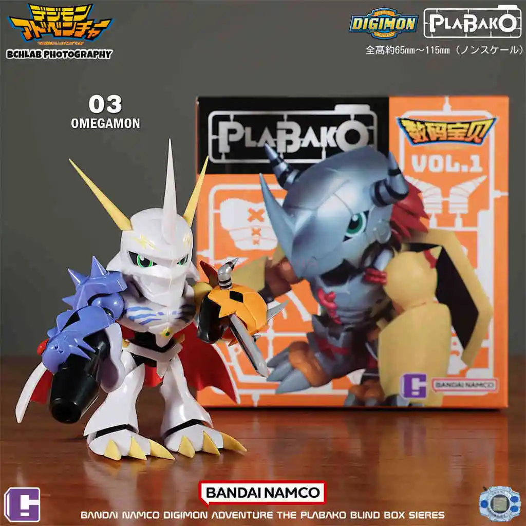 Qmsv Mini Plabako Digimon Adventure caja ciega 2025 nueva figura de acción Digimon War Greymon Angewomon caja ciega juguete para regalo
