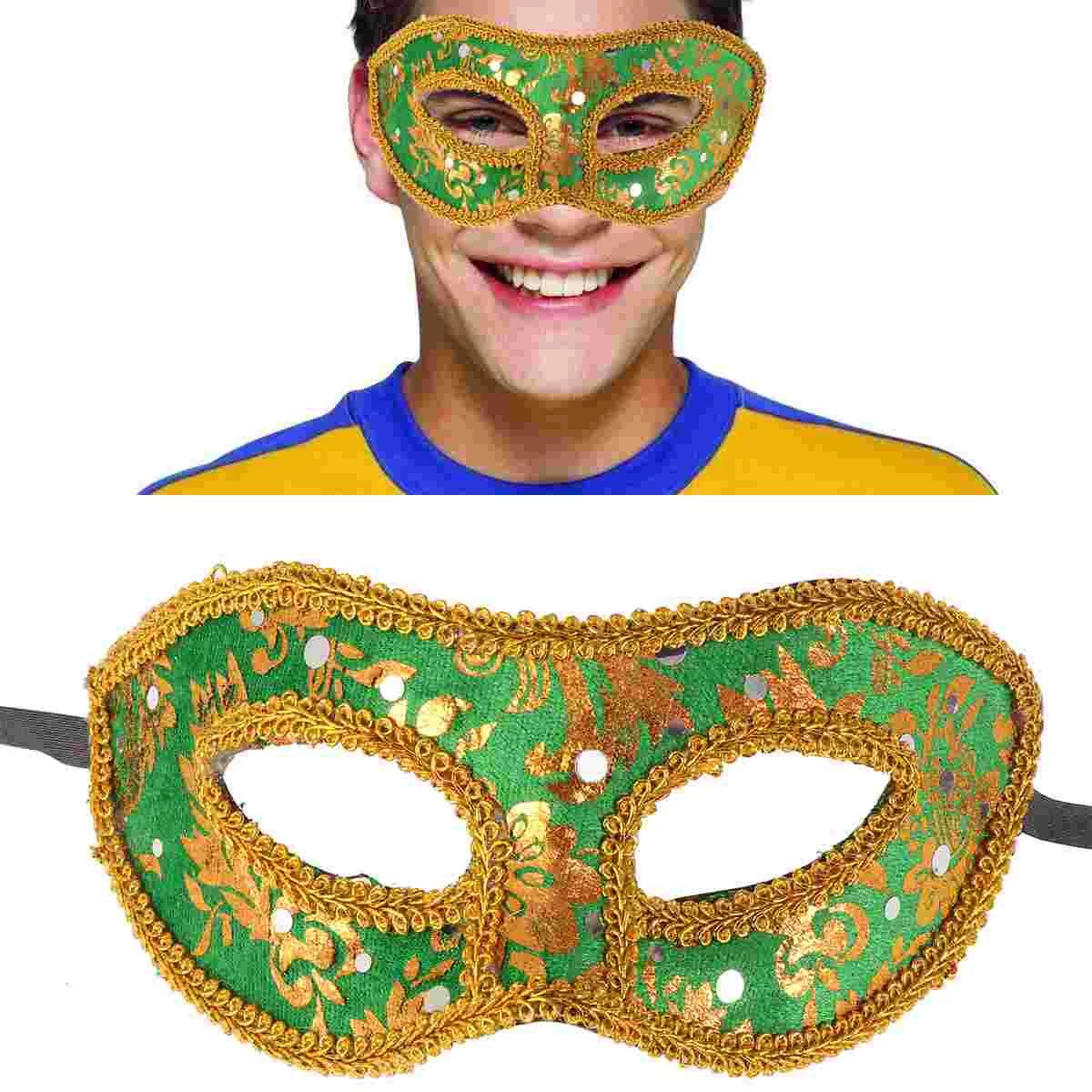 Venetian เครื่องแต่งกายอุปกรณ์เสริม Masquerade หน้ากากสําหรับชาย Carnival Eye ผู้ชาย Party The