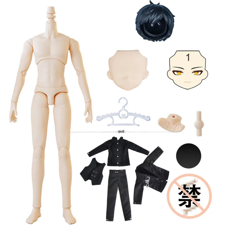 

Шарнирная кукла YMY23/25 для мужчин, сменная одежда для волос с лицом для blythe obitsu 11, суставы ГК, Ob22,ob23,1/7, БЖД