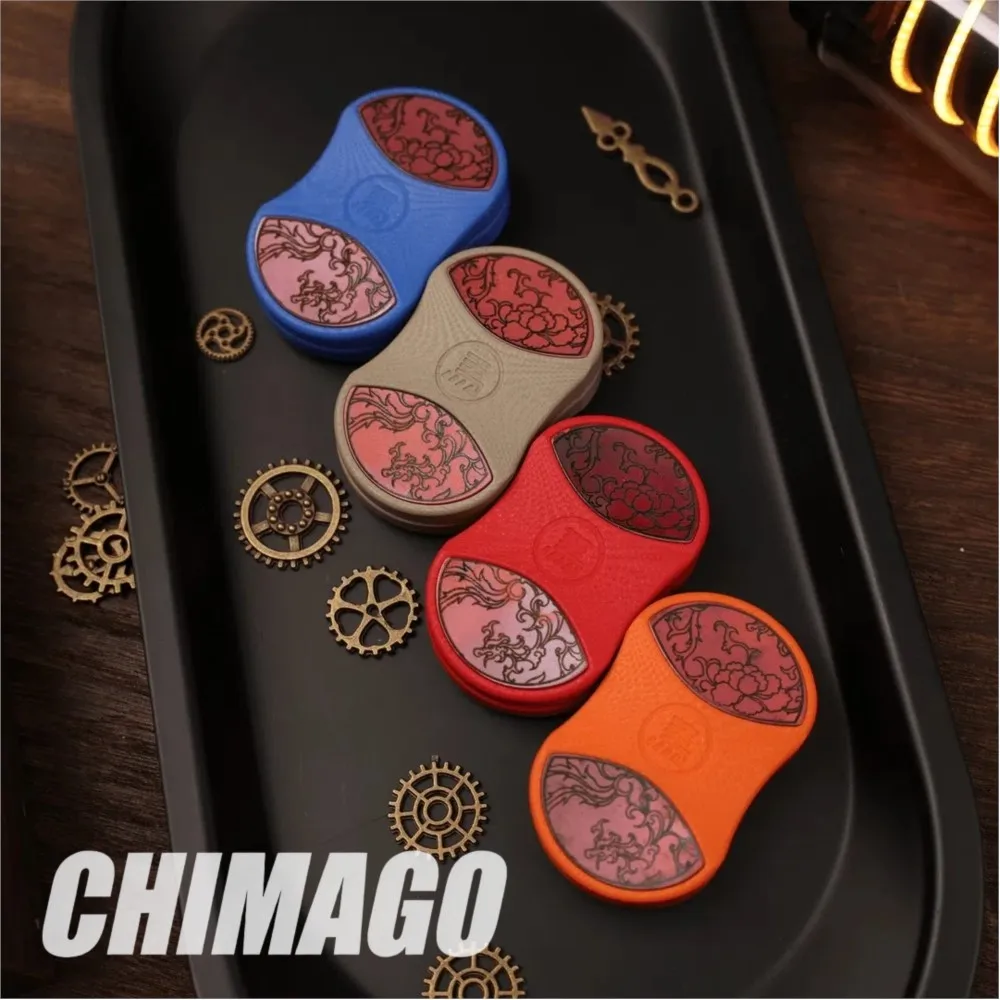 

CHIMAGO EDC G10 Carve Fidget Slider Stress Relief Toy Push Slider Anxiety Relief Gadgets Original Slider Designs