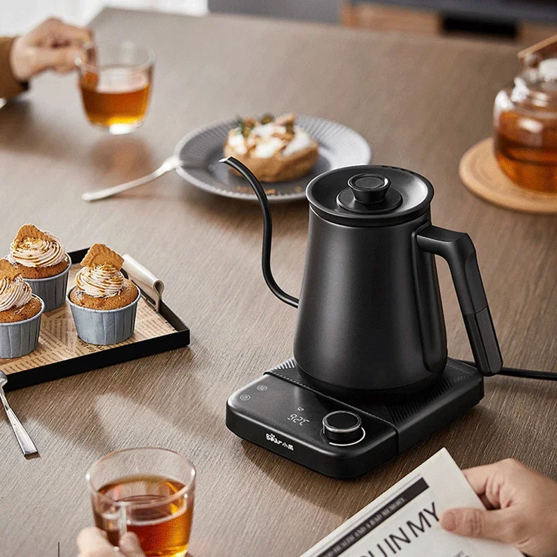 Bear Gooseneck ketel Stainless Steel, ketel listrik rumah tangga, ketel kopi teko halus