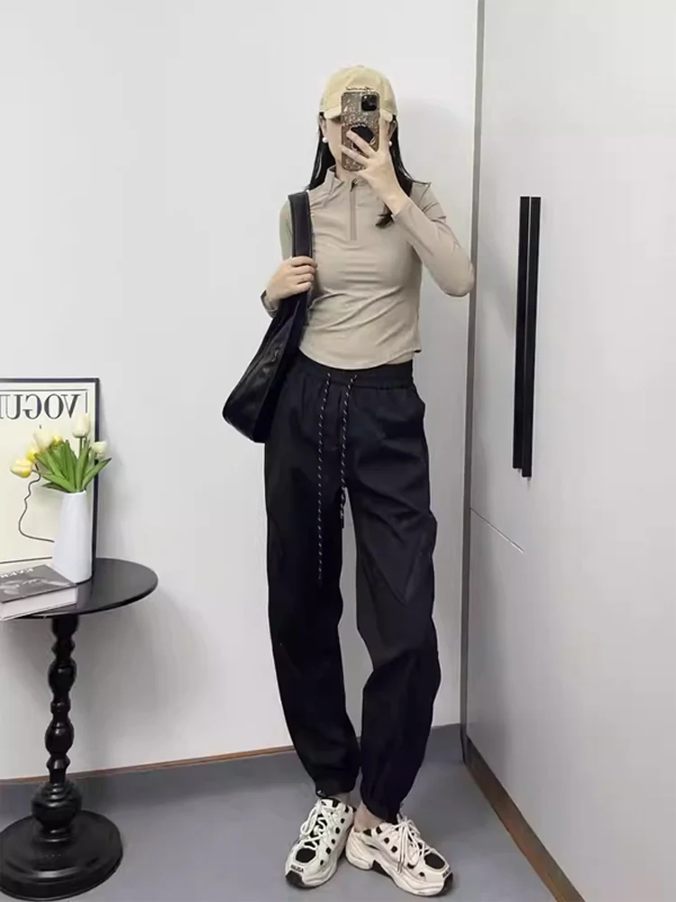 

Утепленные флисом брюки для активного отдыха и альпинизма Bla Fce, мужские и женские, осенне-зимние, свободного кроя, с эластичным поясом, карго-брюки, рабочие брюки