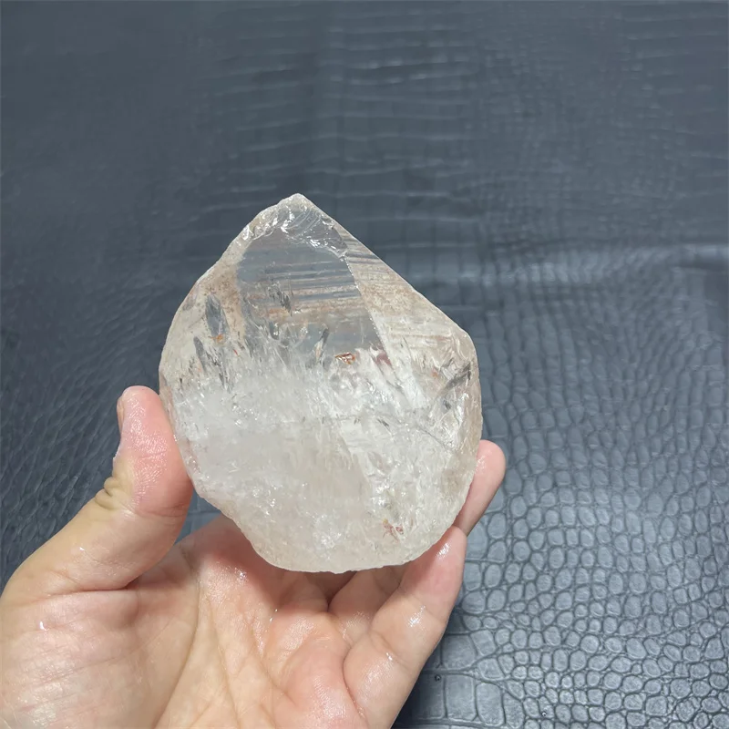 

Rainbow Clear Smoky Lemurian Seed Quartz Point Cluster Crystal Rough Healing